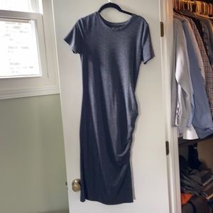 Stem MIDI Length Ruched dress